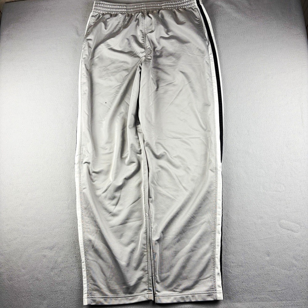 Vintage Nike Track Pants Men's XXL Gray Side Stripe 33 Inseam 90s Y2K